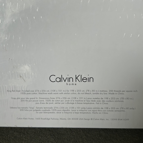 CALVIN KLEIN THE KHAKI COLLECTION FLAT SHEET - Picture 4 of 5